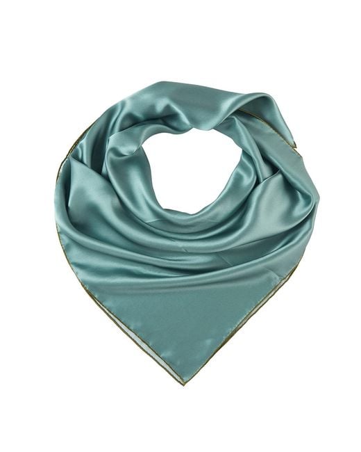Soft Strokes Silk Green Pure Silk Scarf Tree Solid Colour Collection Sage Large