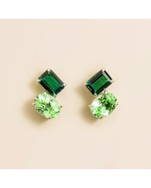 Juvetti Green Buchon Earrings