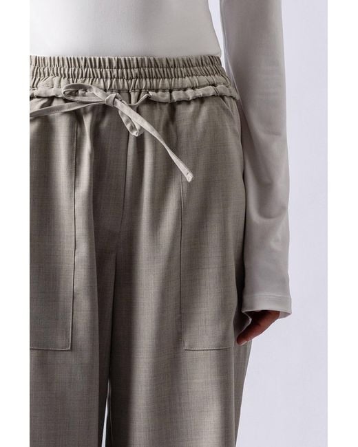 Lendrop Studios Gray Himari Elasticated Waist Suit Pant