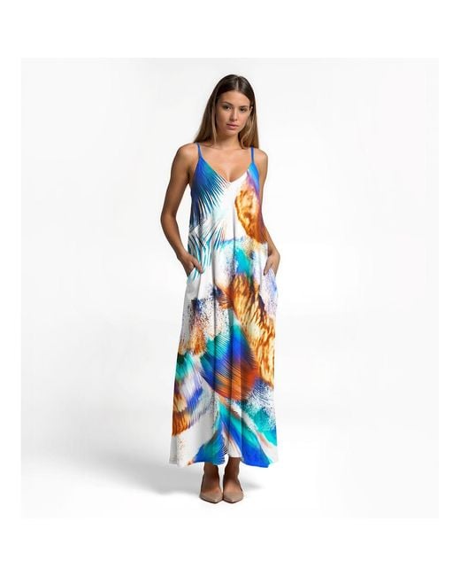 Aloha From Deer Blue Ocean Whisper Long Dress