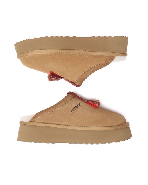 EverAu Australia Brown Caspian Platform Slippers