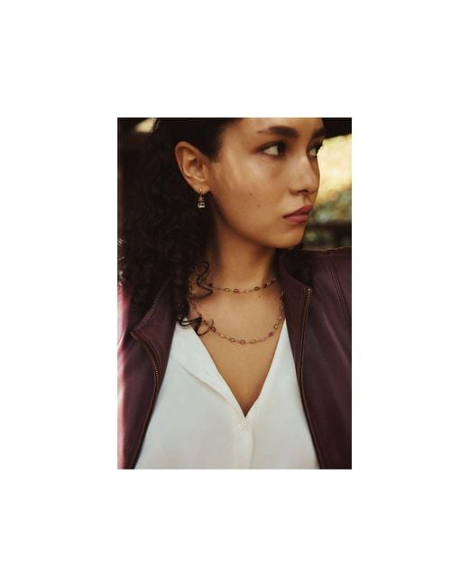 Jewelbird Metallic Mixed Tourmaline Beaded Necklace
