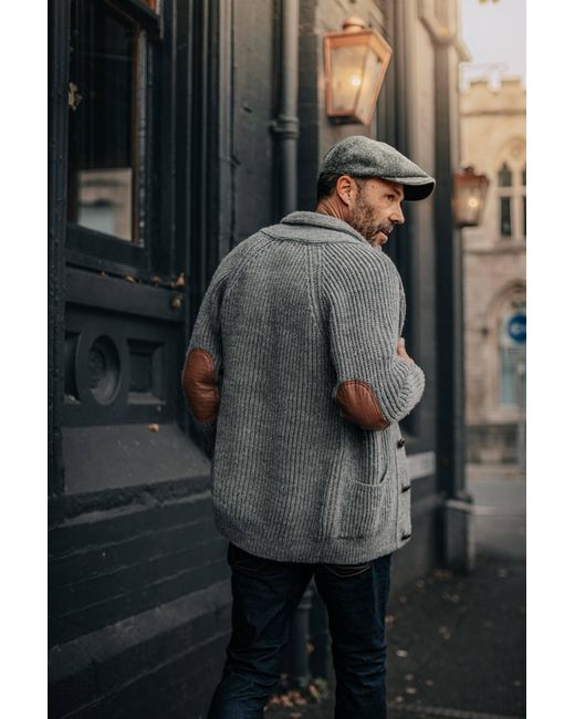 &SONS Trading Co Gray Pioneer British Wool Cardigan 2 for men
