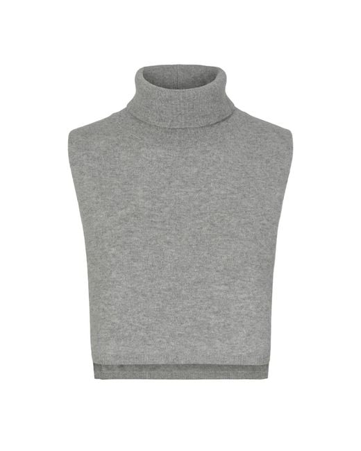 tirillm Gray Helene Cashmere Bib