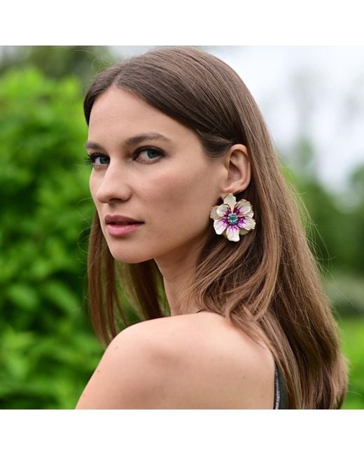 The Pink Reef Pink Raspberry Large Hand Painted Jewel Box Florals