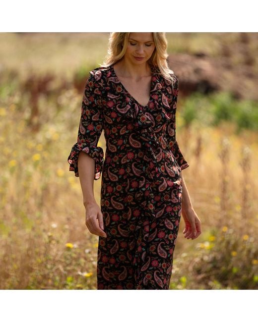 At Last Brown Felicity Midi Dress