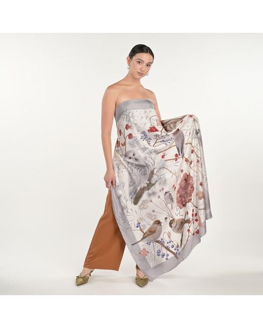 Silk&Soul Metallic Winter Scarf