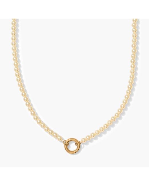 Alexie of Athens Metallic Pearl Charm Chain Strand