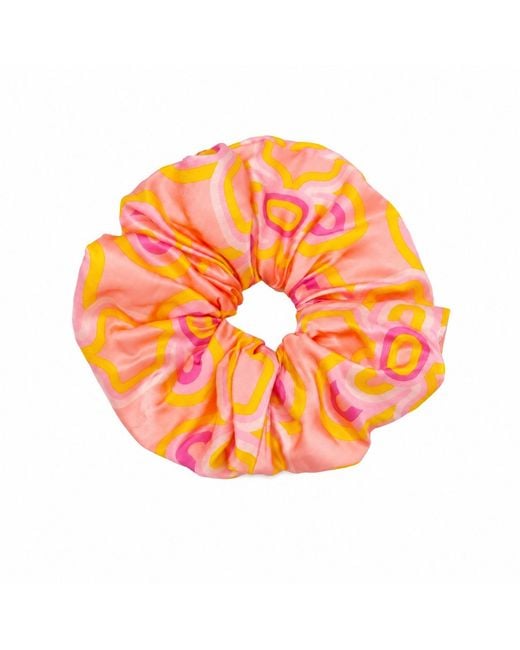 Julia Clancey Orange Super Sized Olympia Fondant Silk Scrunchy