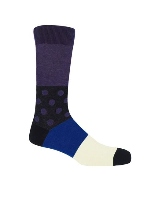 Peper Harow - Made in England Blue Pin Stripe & Mayfair Socks for men