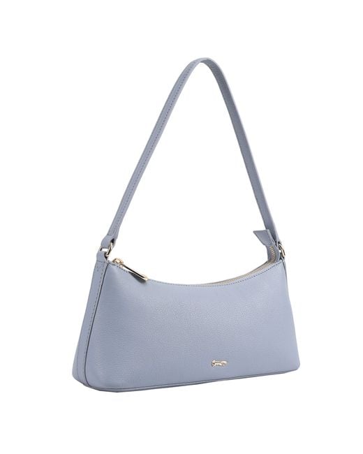 Paul Costelloe Purple Zoey Leather Shoulder Bag