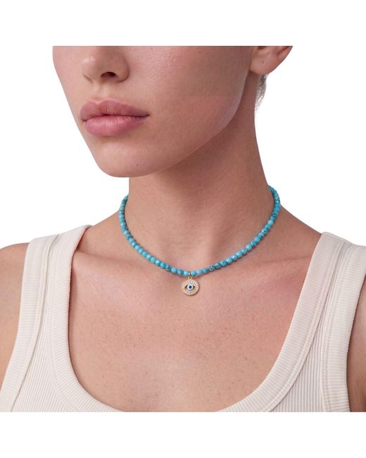 Nialaya Blue Evil Eye Choker