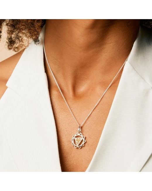 Charlotte's Web Jewellery Metallic Solar Plexus Chakra Necklace