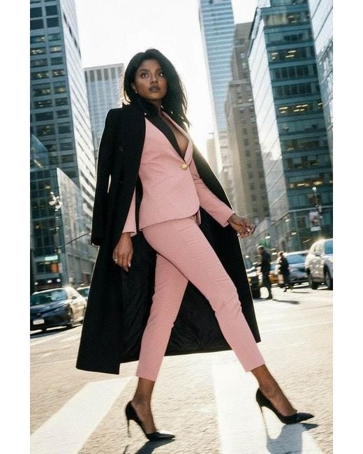 Layo G Tailored Stretch Boss Suit Set – Blush