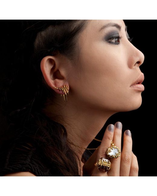Kasun Metallic Sea Glacier Earrings