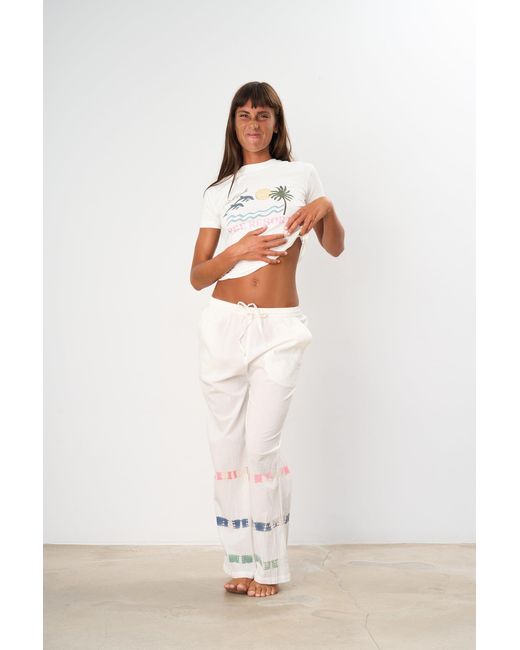 Par & Escala White Sere Pants