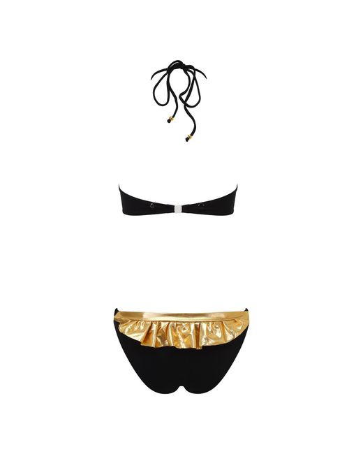 Belle -et-BonBon Black Festival Bikini Set Two Bikinis