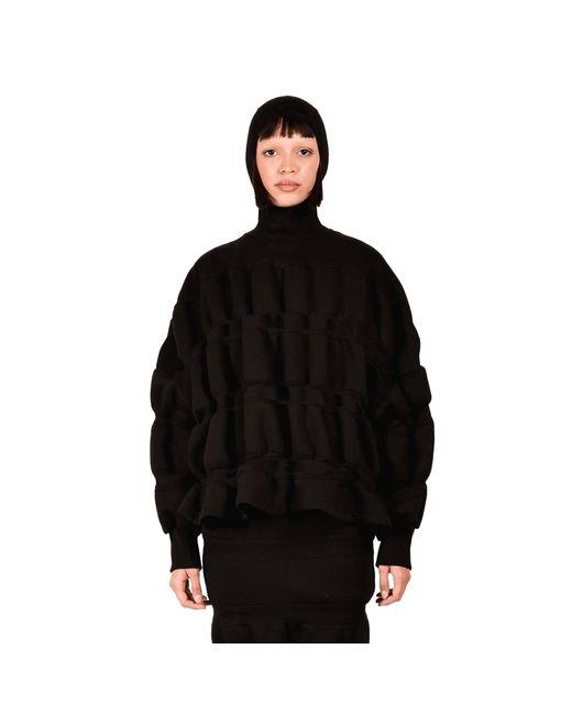 Ioana Ciolacu Black Rubber Sweatshirt