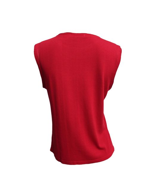 Maria Aristidou Red Nettal Topography Top –