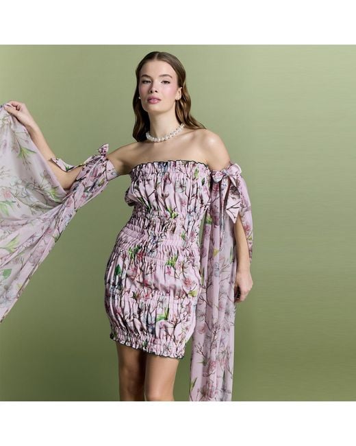 Nur Karaata Pink Azure Drift Dress