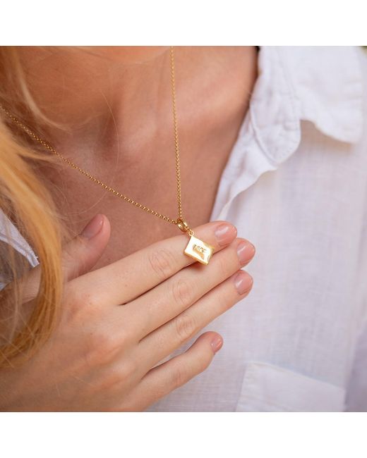 Lily Charmed Metallic Plated Nice Biscuit Charm Necklace