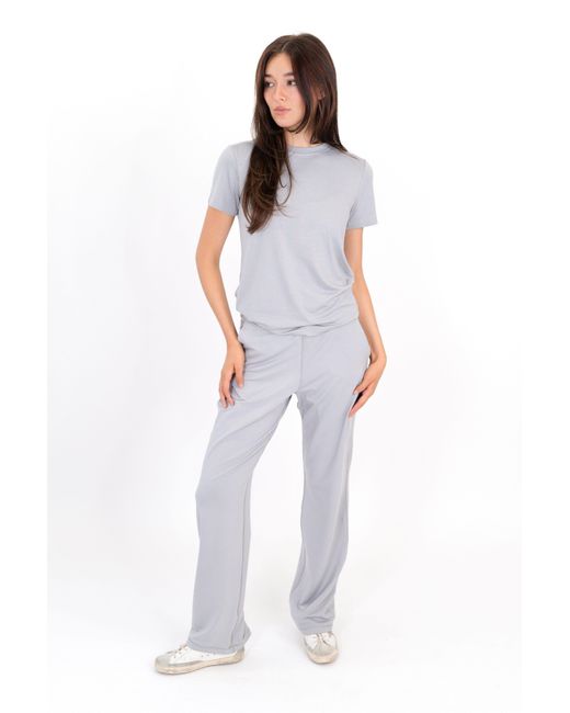 On/Off Essentials Gray The Solace Wide Leg Sweatpant