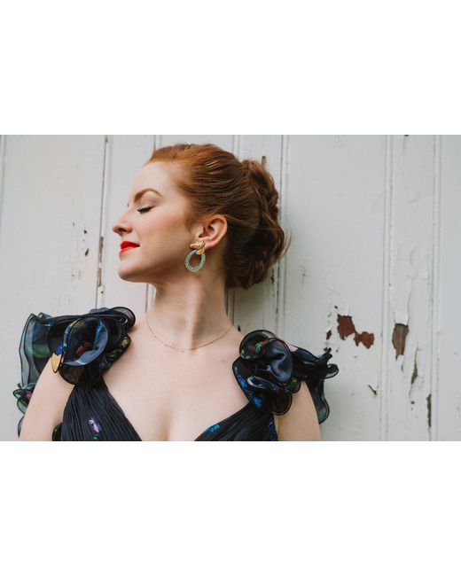 The Pink Reef Metallic Lexington Horse Earring
