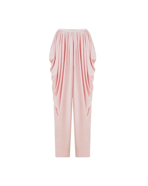 Nocturne Pink Blush Draped Harem Trousers