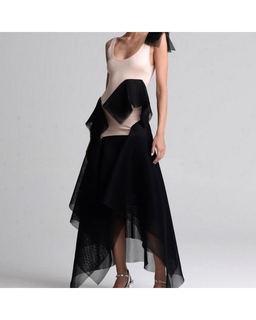 Laura Daili Black Neutrals Sculpted Grace Dress – Tall Fit
