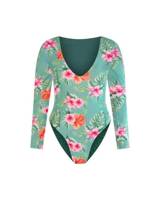 Belletage Swimwear Blue Hanalei Surf Suit
