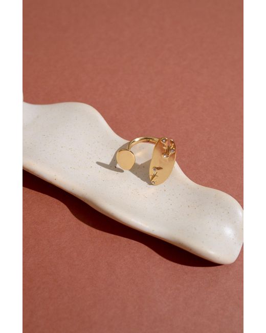 Rare Matters Jewelry Metallic Organic Statement Ring