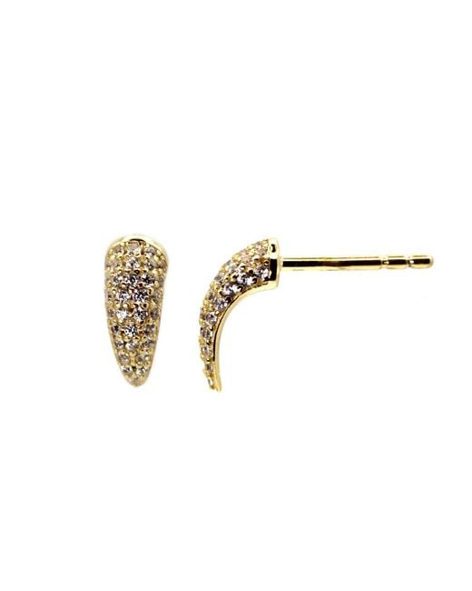 VicStoneNYC Fine Jewelry Metallic Horn Stud Earrings