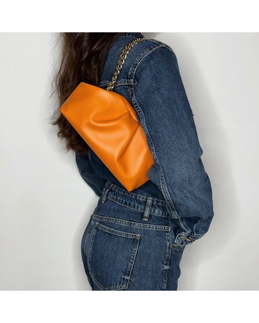 Ruj Heritage Orange Mini Puffy Bag Arancione