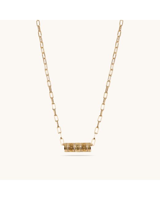 Alexie of Athens Metallic Athena Infinity Bead Necklace