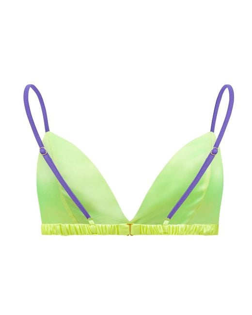 Ekcentrik Blue Rain Satin Bralette