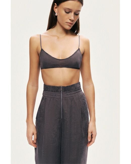 Nocturne Gray Relaxed Wide-Leg Pants
