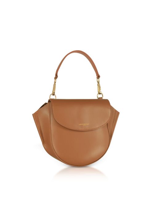 Le Parmentier Brown Astorya Leather Mini Bag W/shoulder Strap