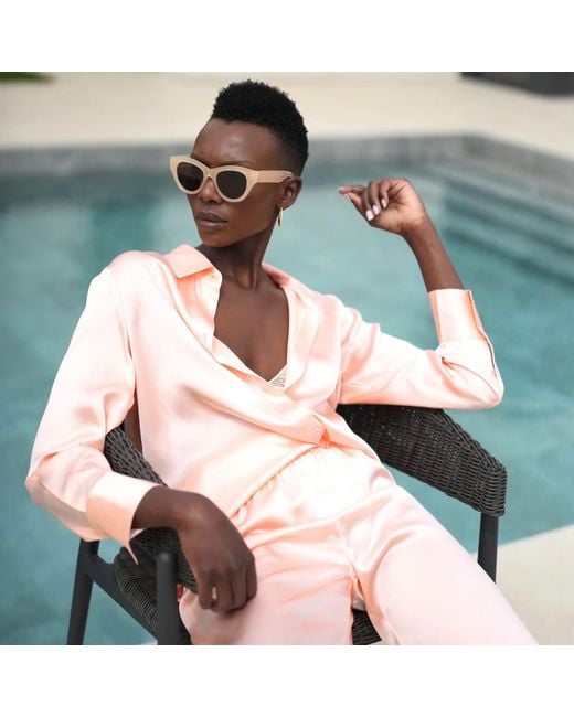 Bel Cashmere Pink Diana Silk Blouse