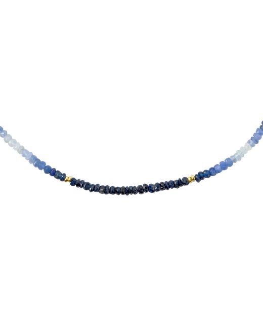 Bombyx House Blue Sapphire Ombre Station Necklace