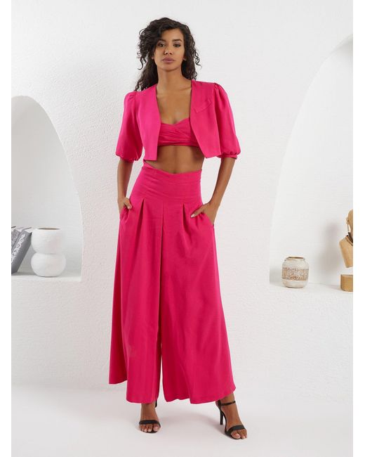 Lumina Eligma Pink The Palazzo Jacket