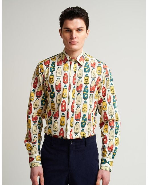 Gresham Blake Multicolor Beach Bombs Shirt for men