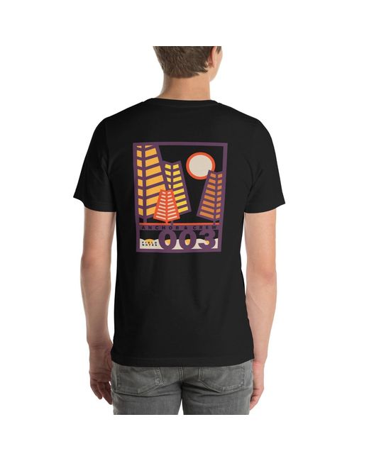 Anchor and Crew Black Three Field Notes Organic Cotton T-Shirt for men