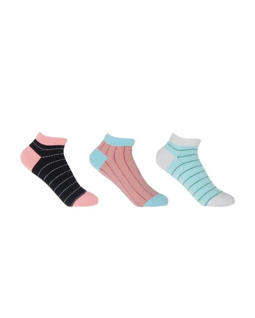 Peper Harow - Made in England Blue Dash Trainer Socks Bundle