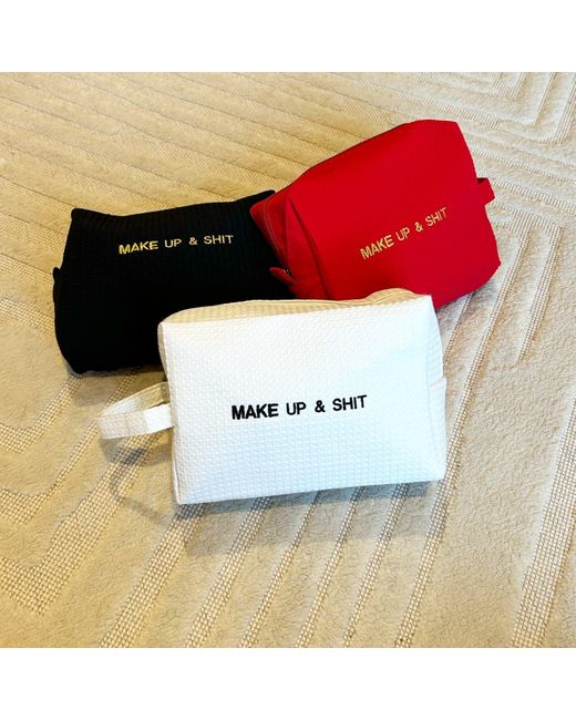 Lilly Loves Metallic Embroidered Make Up & Shit Washbag