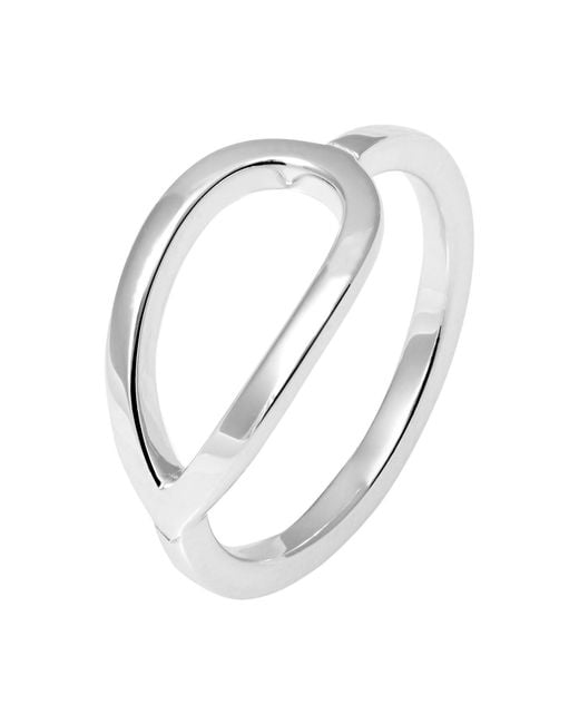 Lucy Quartermaine Metallic Solid Sterling Petal Ring