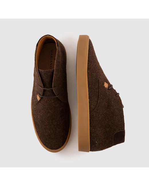 Mariano Shoes Brown Birre Boot for men