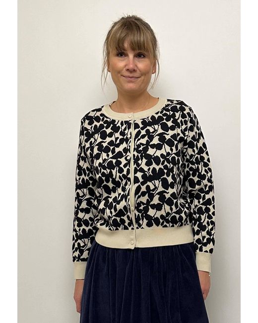 GROBUND Black Lydia Cardigan