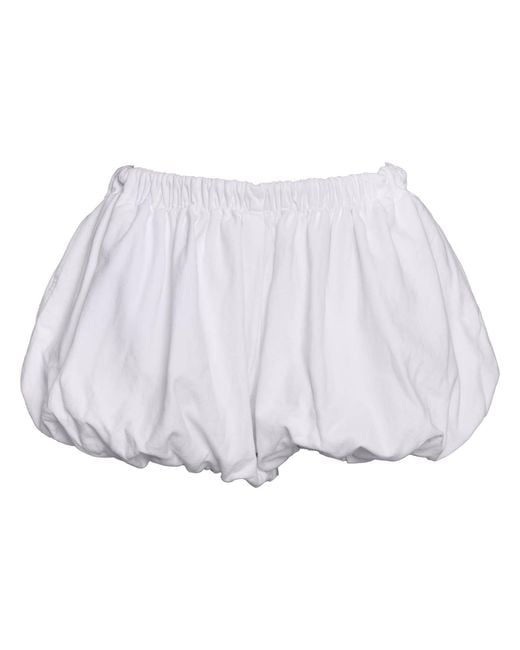 Love and Nostalgia White Bubble Bum Short