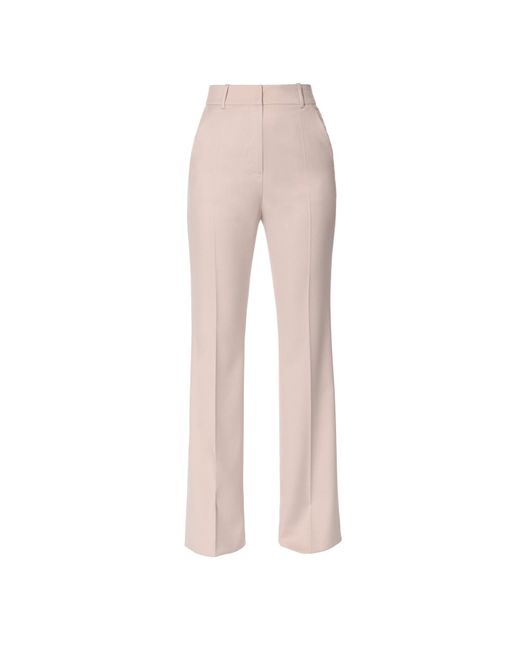 AGGI Pink Neutrals Kyle Pearl Ivory High Waisted Trousers