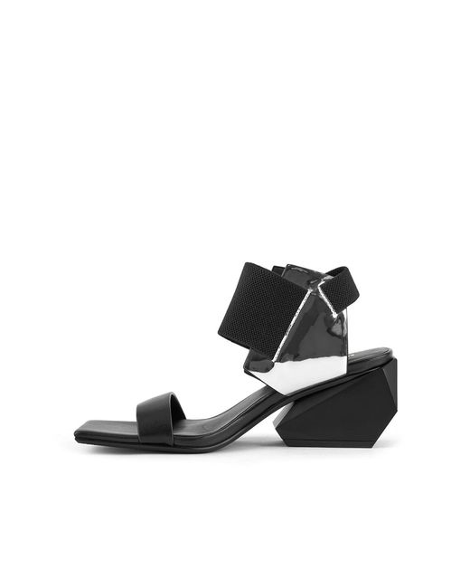 United Nude Black Ricky Sandal Mid